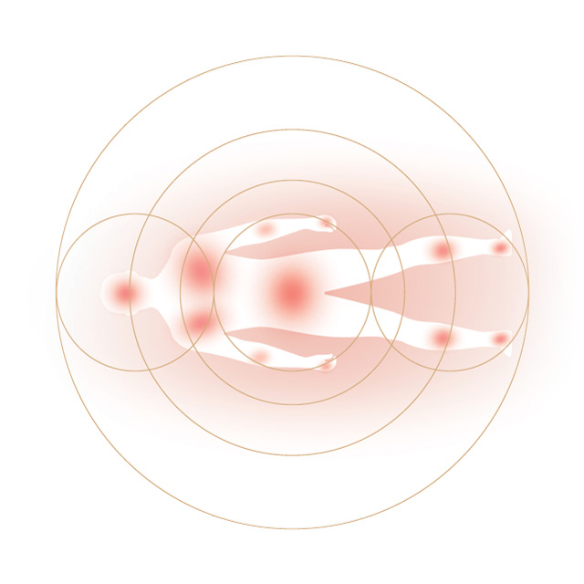 체압에 고르게 분산시키는 최적의 밀도